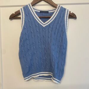 Brandy Melville Blue Knit Vest